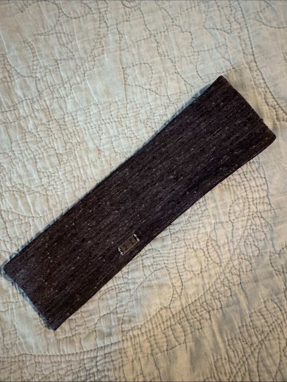 Knit Headband for women - Black Heather